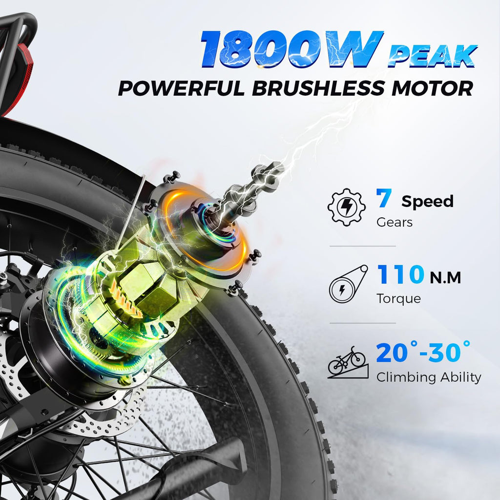 Electric Bike 26 x 4 Fat Tires X4135