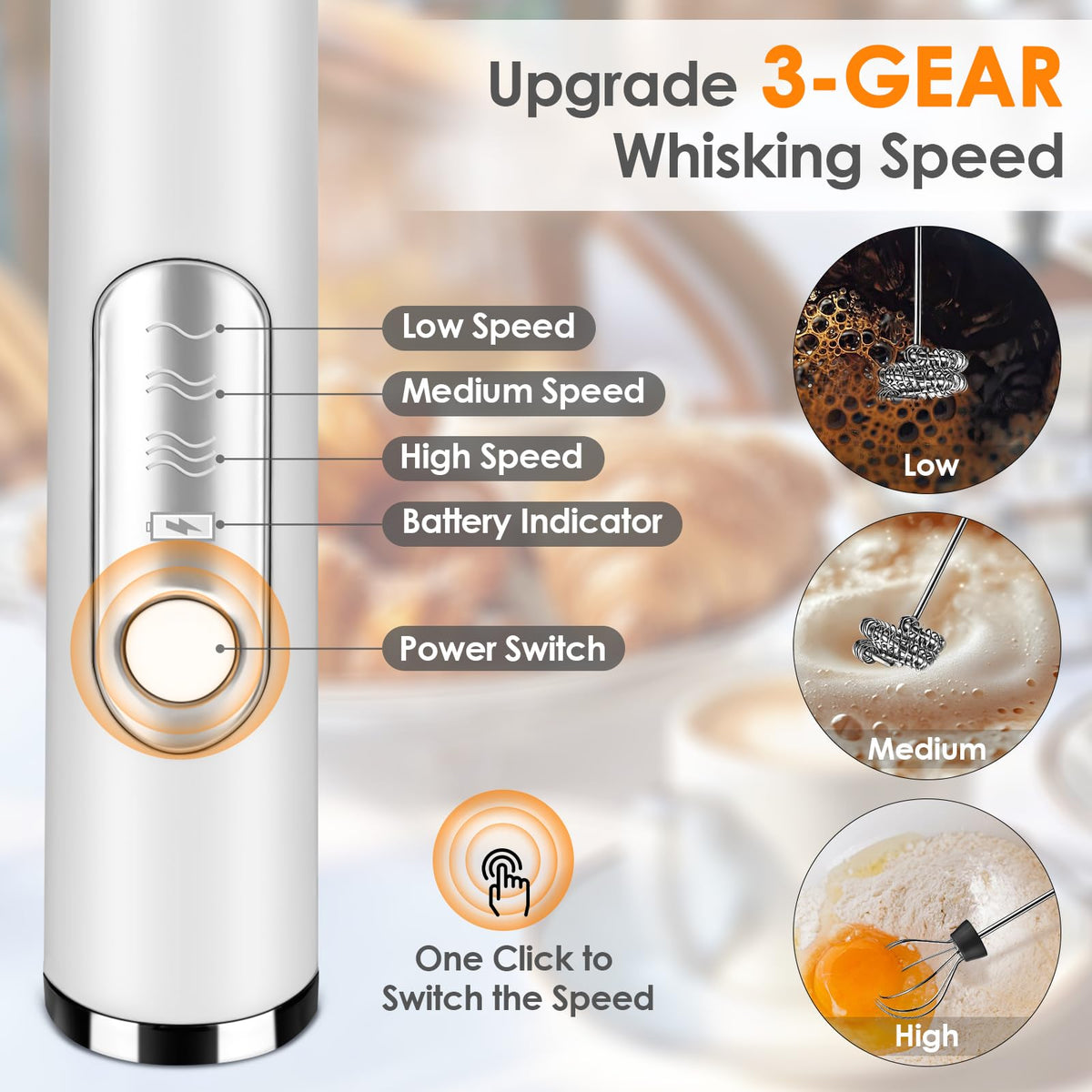 Handheld Rechargeable Milk Frother F385737
