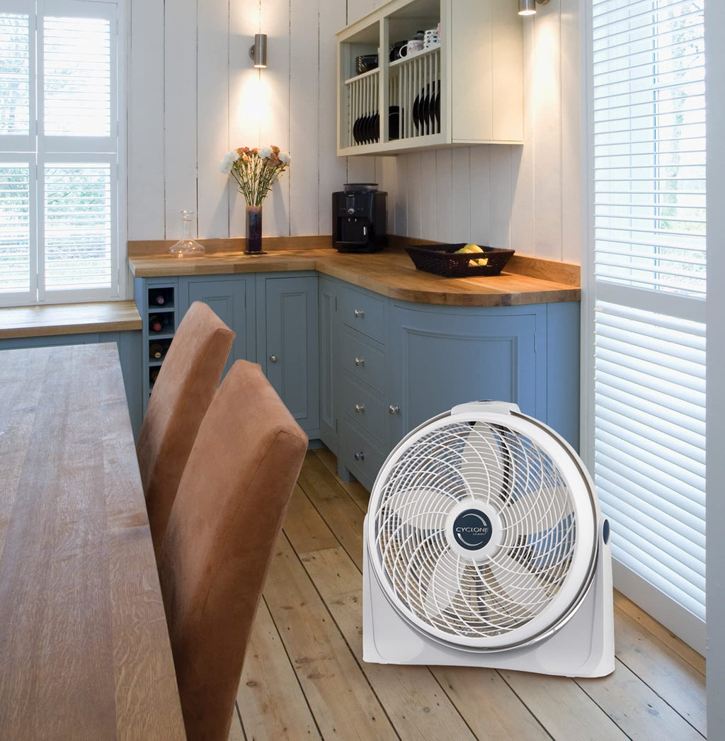 20 Inches 3 Speed White Pivoting Fan Q7874