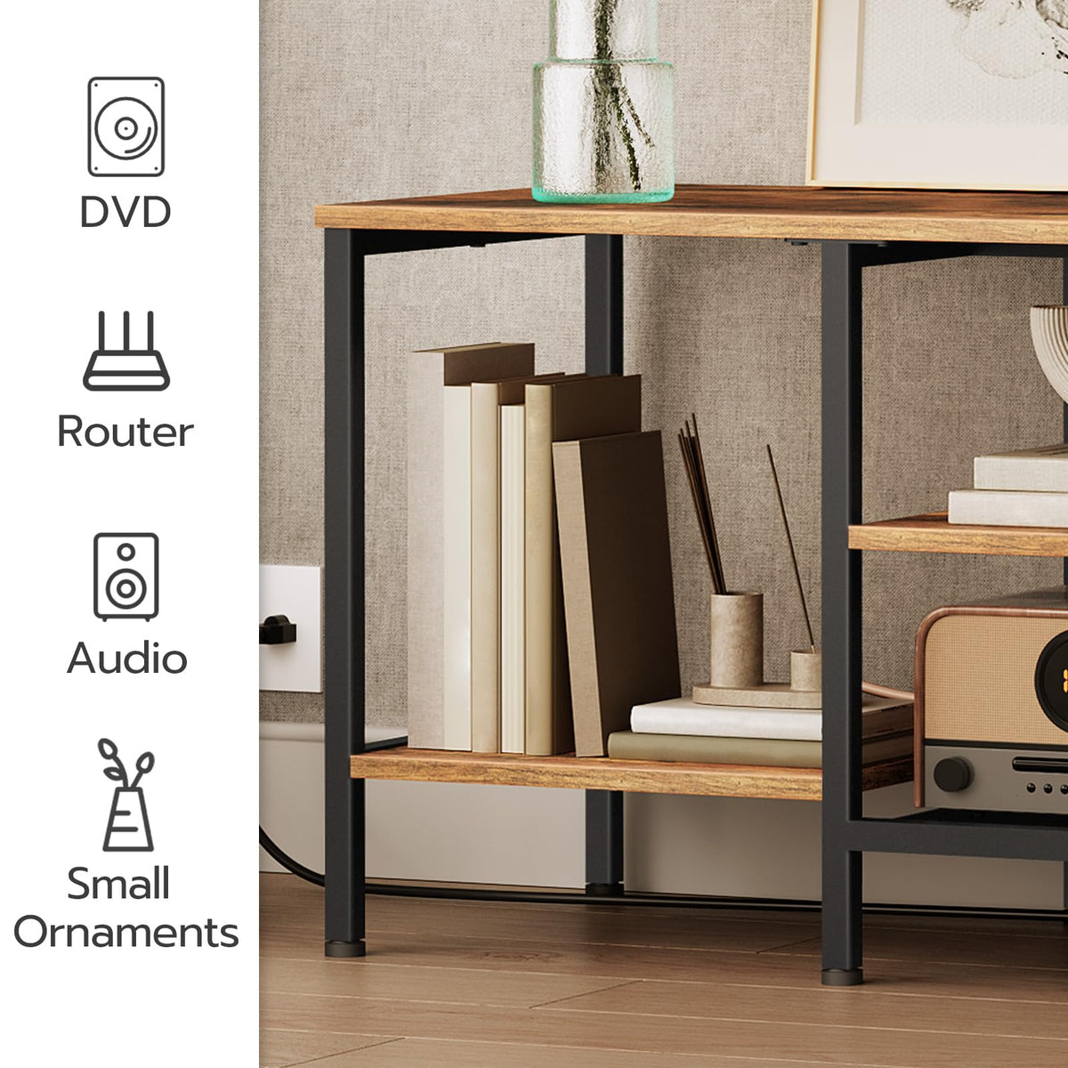 TV Stand with Power Outlets to 65 Inches M1584