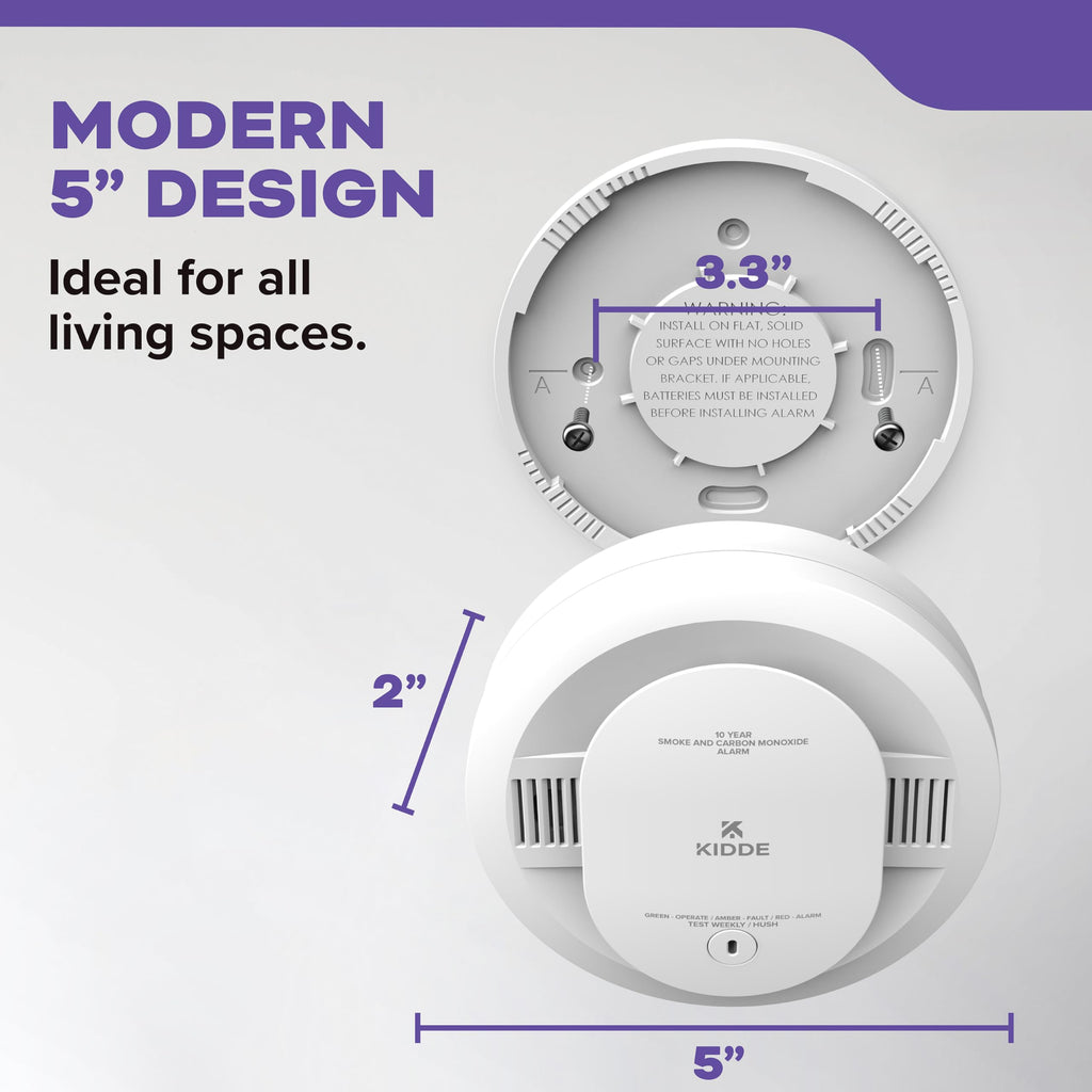 Smoke & Carbon Monoxide Detector, 10-Year Battery, 2 Pack L364878