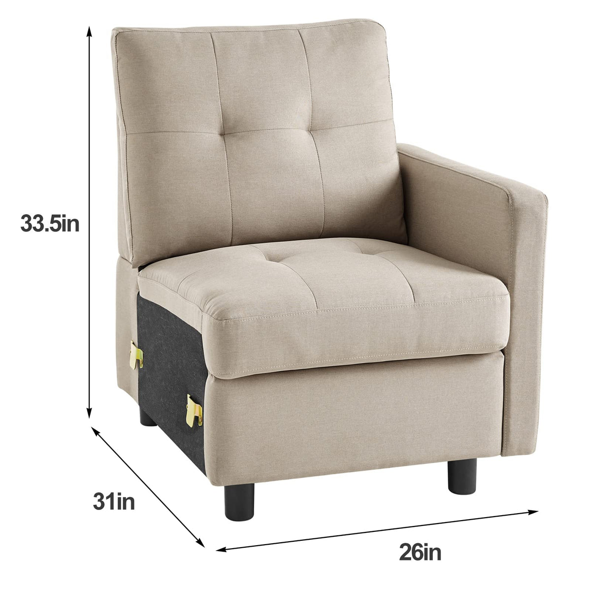 Right Facing Sectional Sofa O789