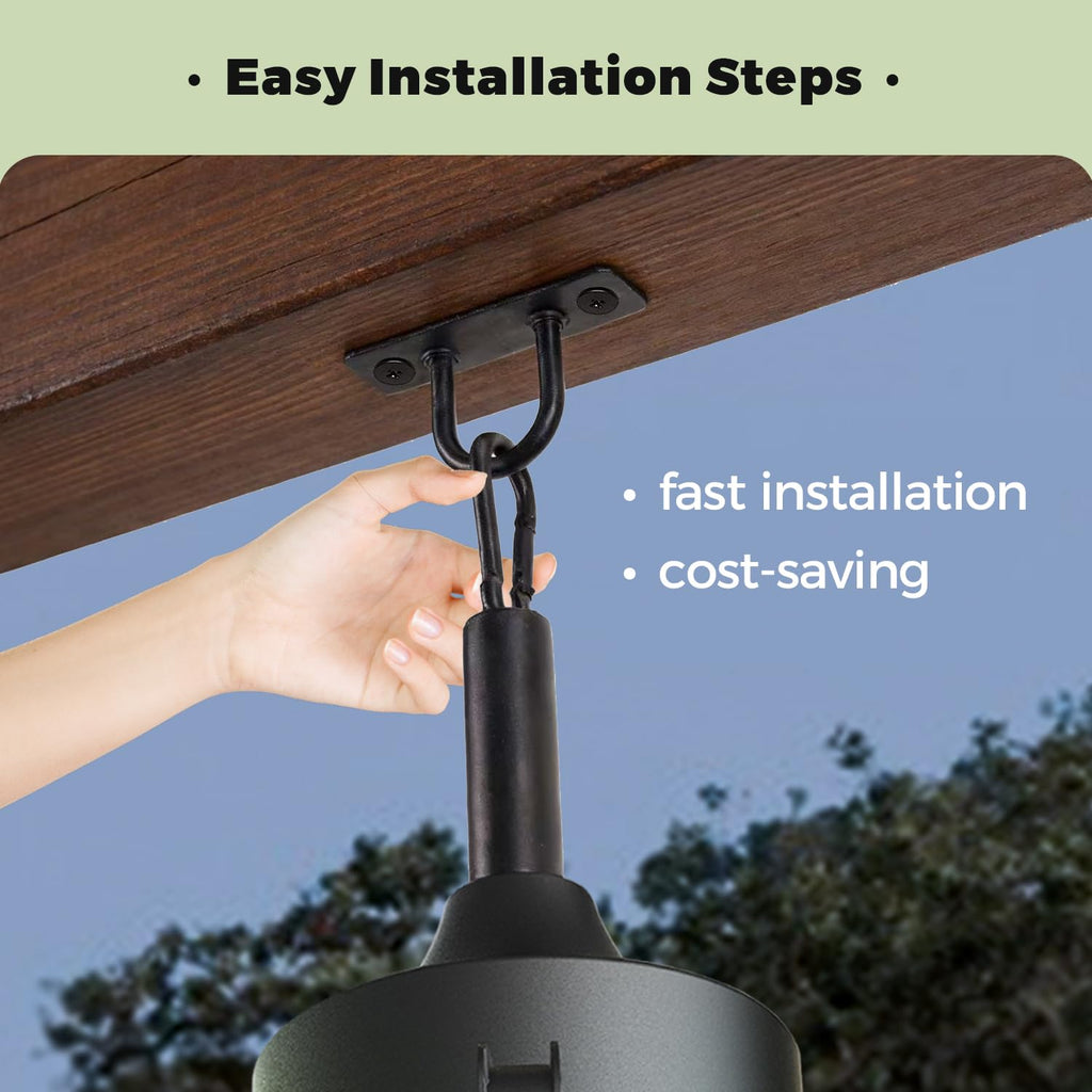 20" Outdoor Ceiling Fan with Light Q860