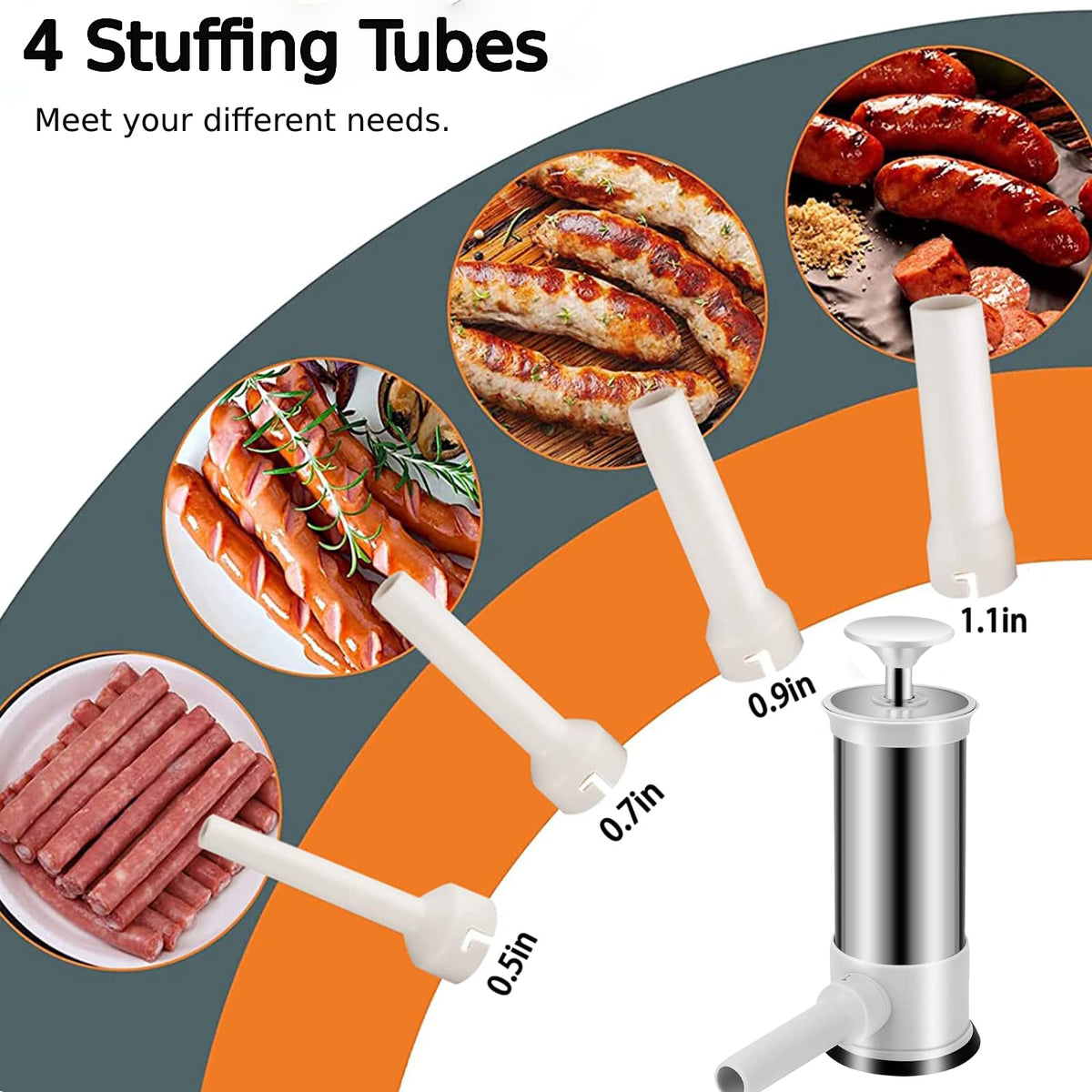Sausage Stuffer Machine with 4 Stuffing Tubes C870