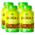 Omega 3 Fish Oil 1000mg 100 Softgels 4 Pack V878