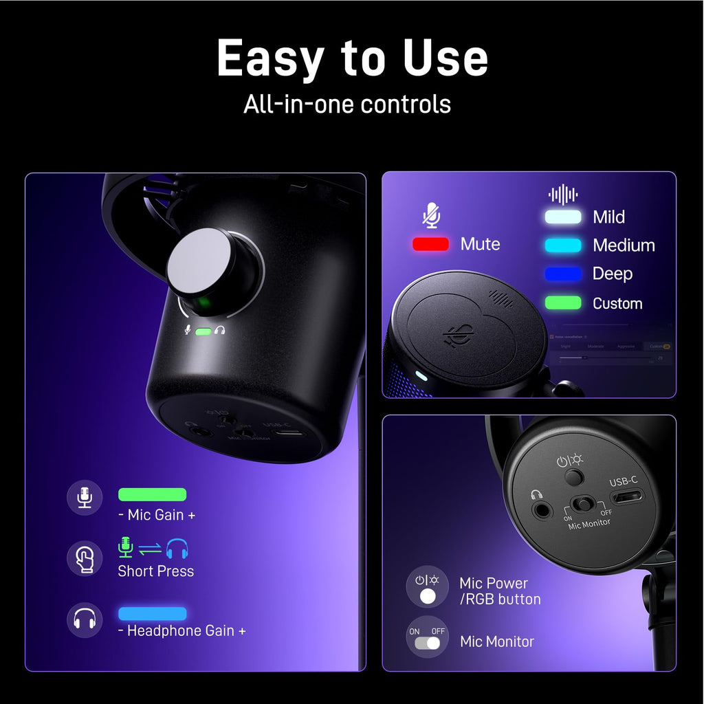 Wireless USB Gaming Microphone F8745