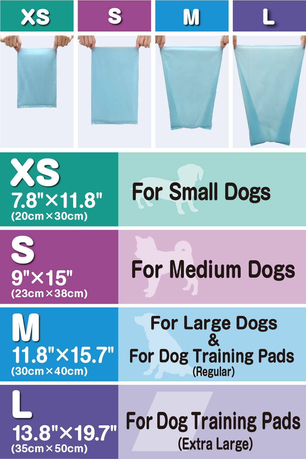 Unscented Dog Poop Bags 180 Count L400