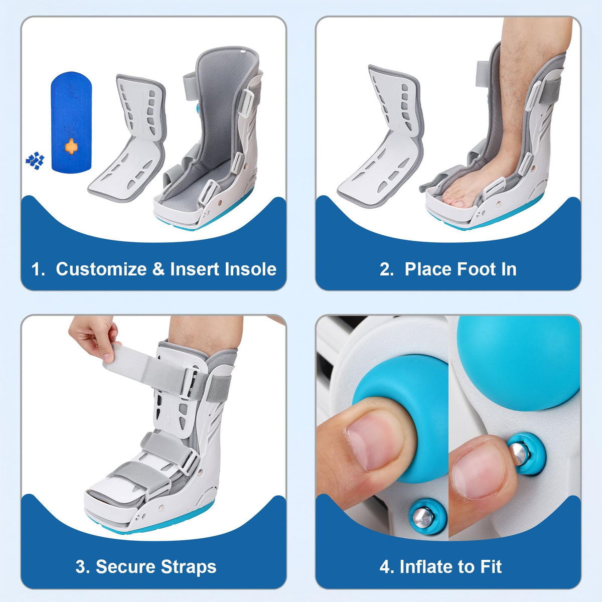 Small Air Cam Walker Fracture Boot with Decompression Insole R128860