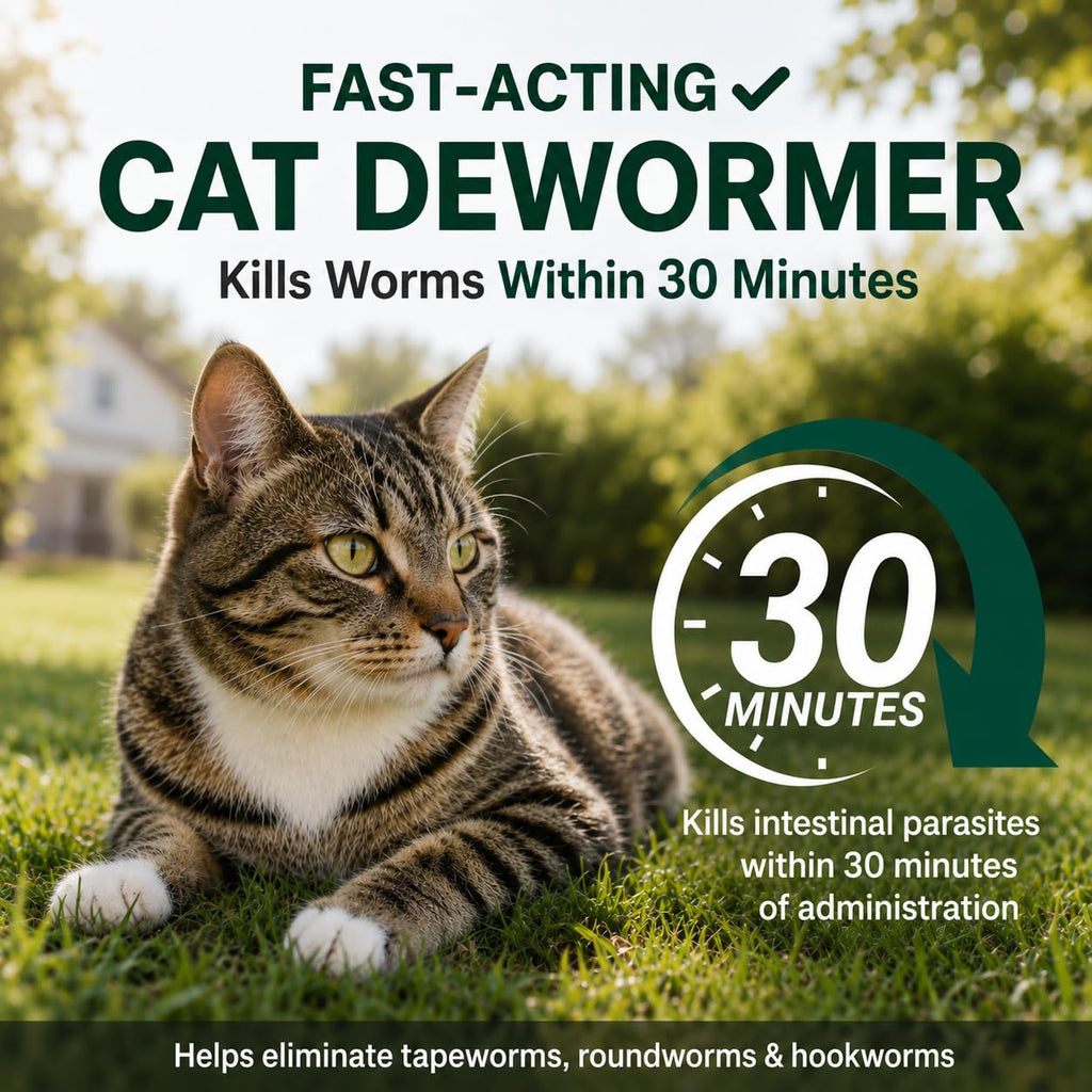Cat Dewormer Liquid for Tapeworms, Roundworms and Hookworms W965