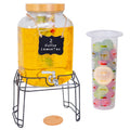 2 Gallon Glass Drink Dispenser with Stand K696183