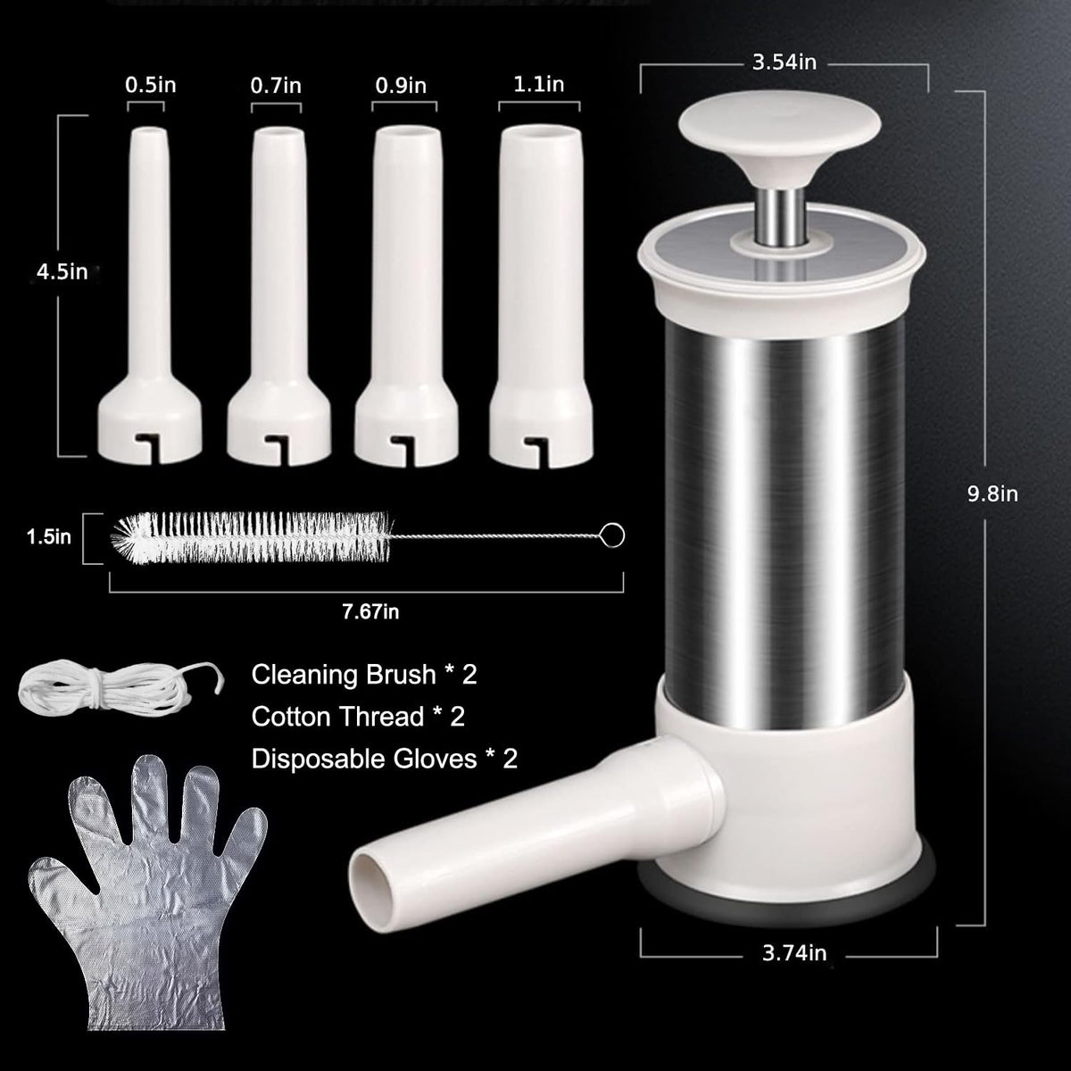 Sausage Stuffer Machine with 4 Stuffing Tubes C870