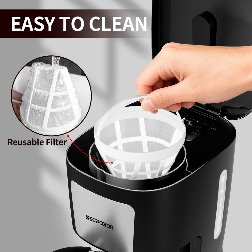 12 Cup Programmable Coffee Maker with Reusable Filter B5236