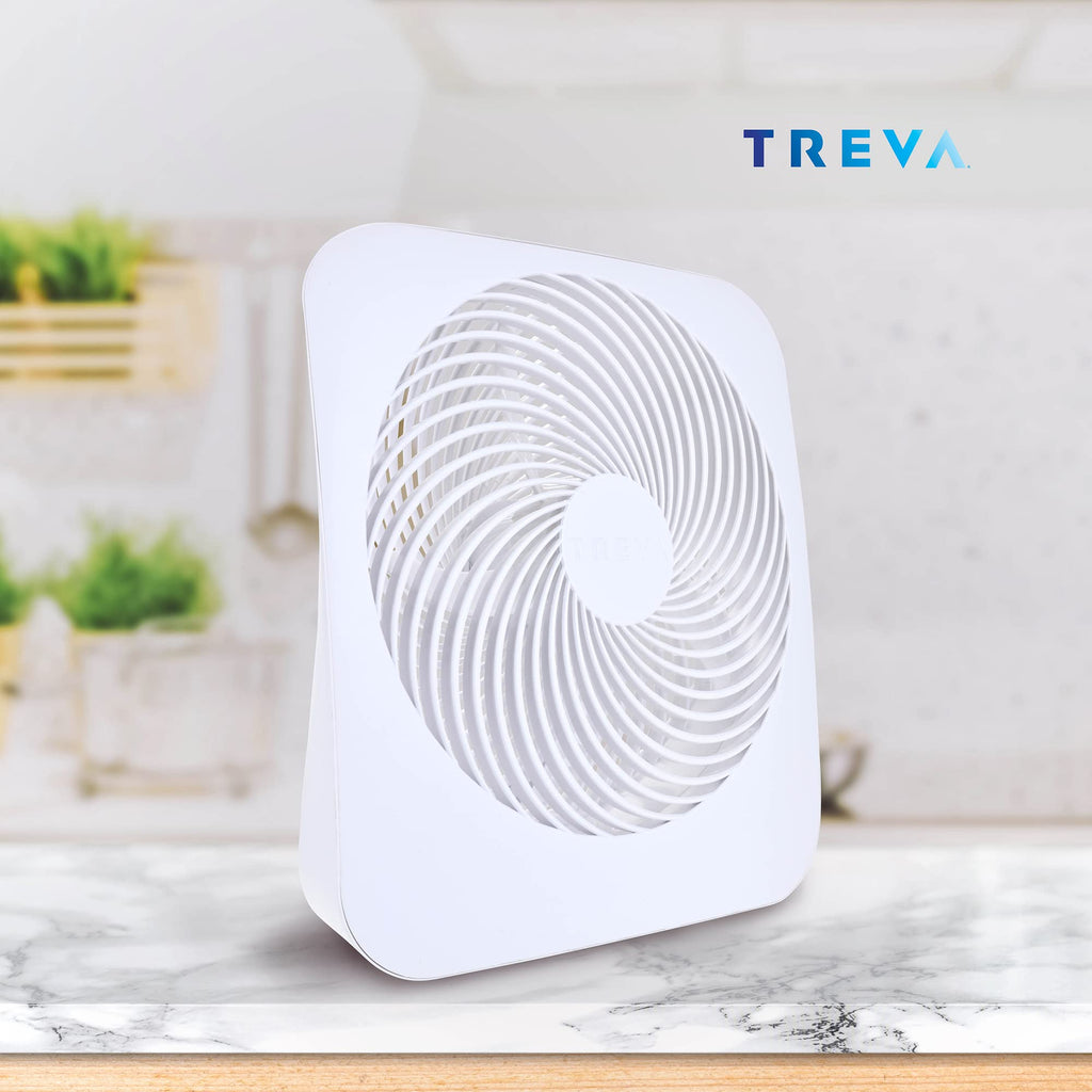 10 in Portable 2-Speed Desk Fan White H329758