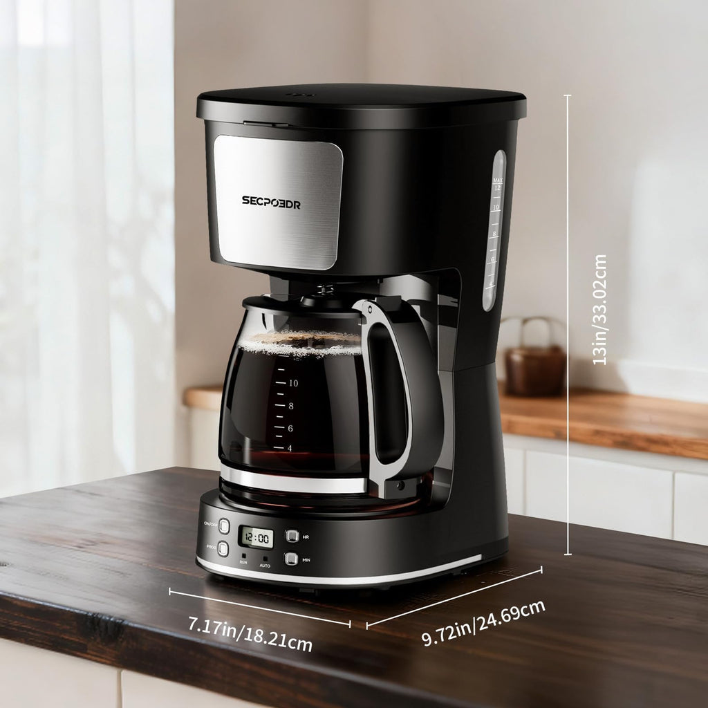 12 Cup Programmable Coffee Maker with Reusable Filter B5236