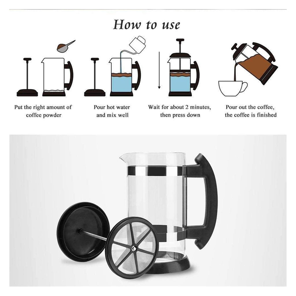 Stainless Steel French Press Coffee Maker 1L N5147
