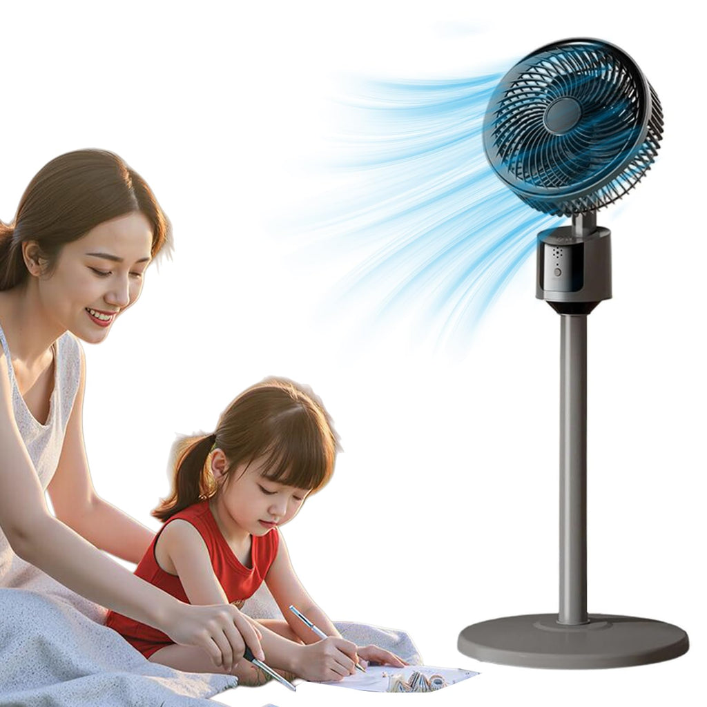 Lightweight Quiet Standing Fan (Grey) A810508