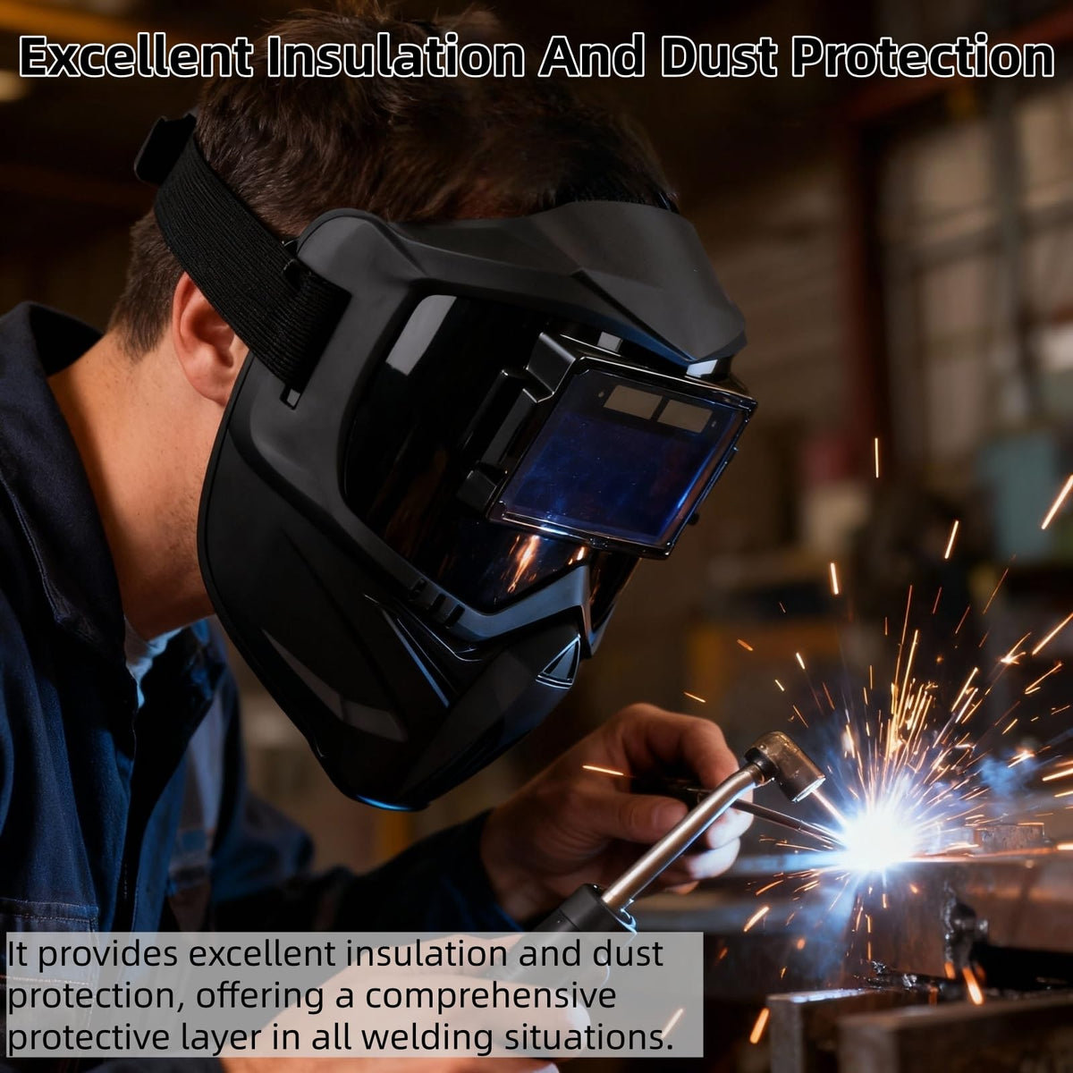 Welding Helmet Auto Darkening Anti-glare Welder Mask C495