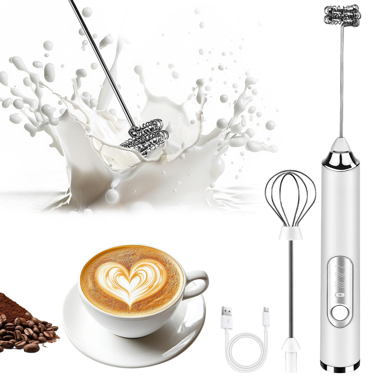 Handheld Rechargeable Milk Frother F385737