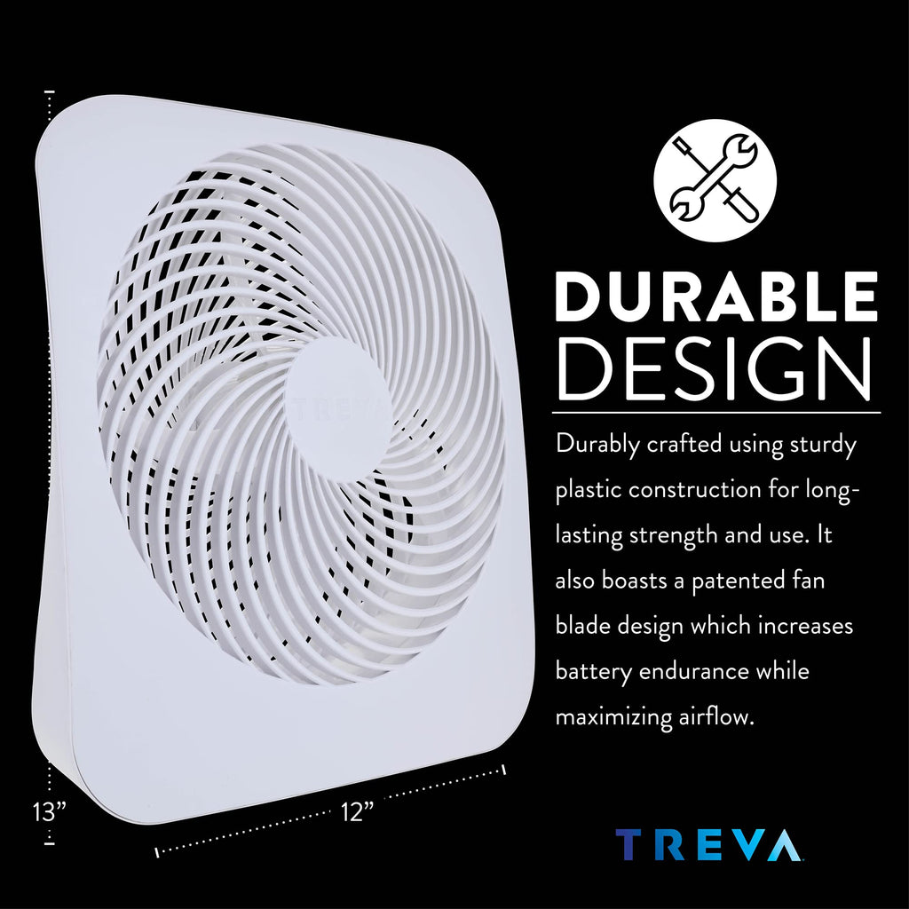 10 in Portable 2-Speed Desk Fan White H329758