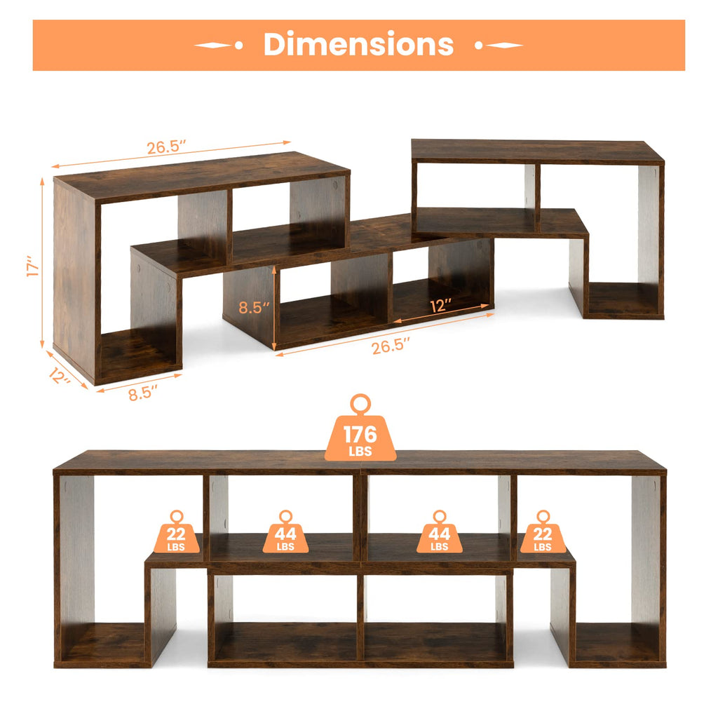 3 Piece Console TV Stand for 50-65 Inch TV O102405