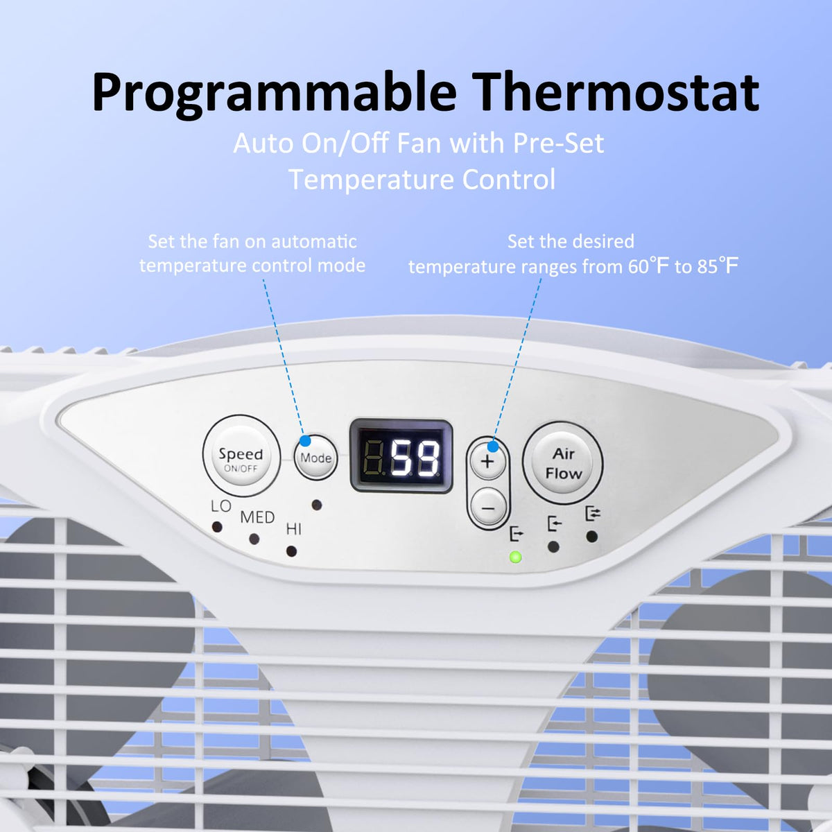 9'' Window Fan with Thermostat K11735