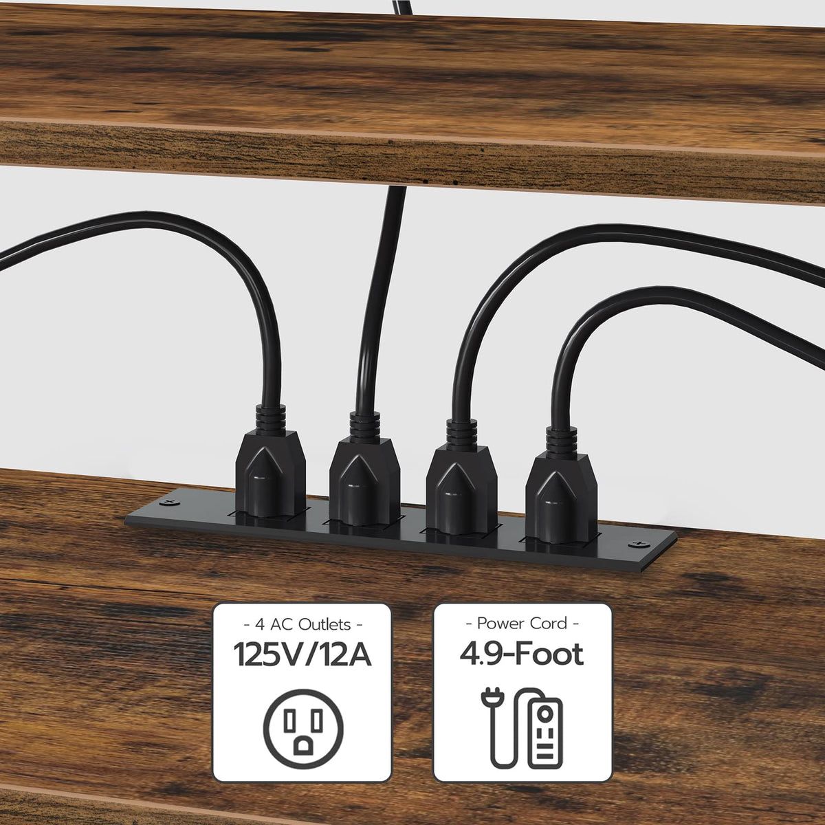 TV Stand with Power Outlets to 65 Inches M1584