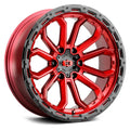 20x9 6x135 +12mm Red Wheel Rim X872