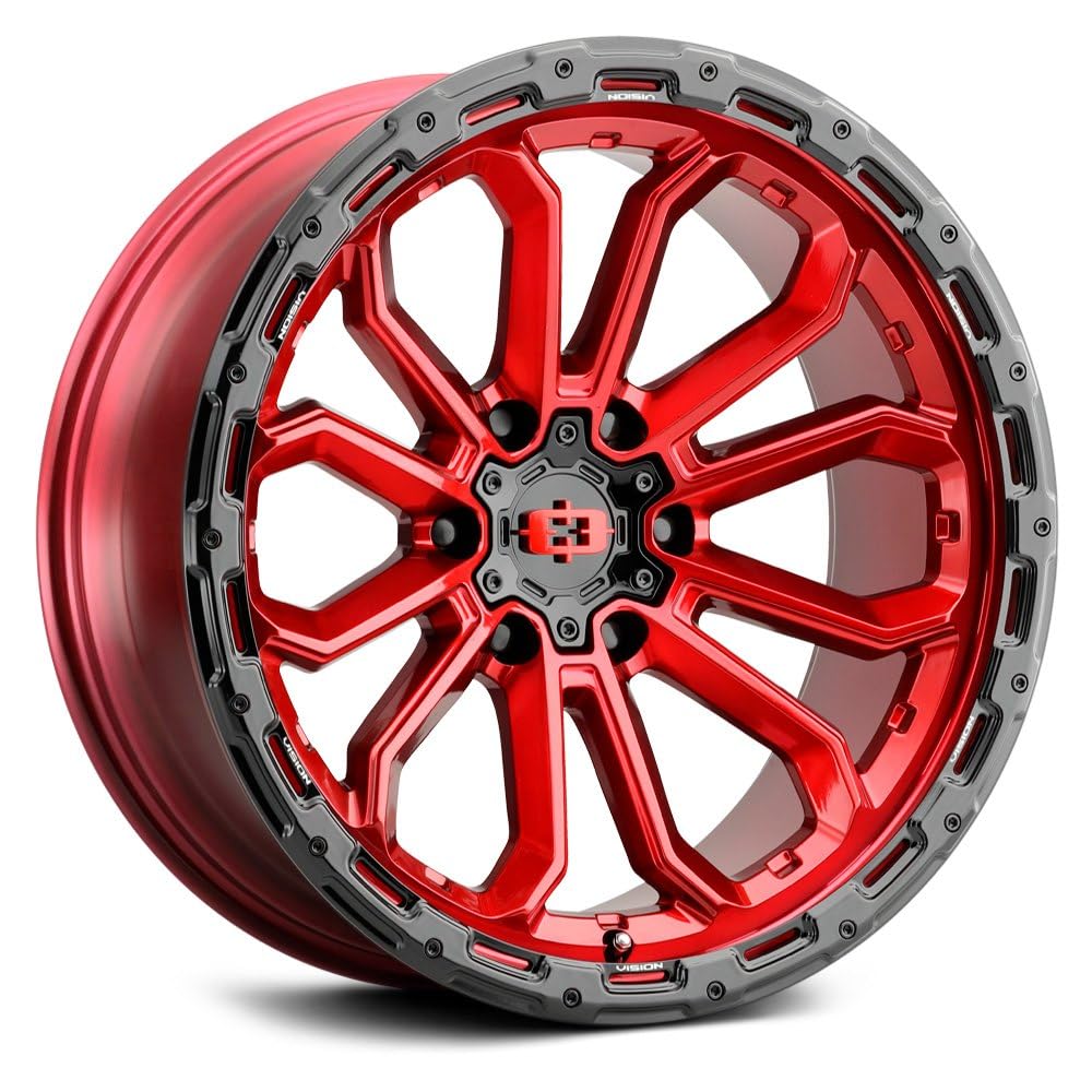 20x9 6x135 +12mm Red Wheel Rim X872