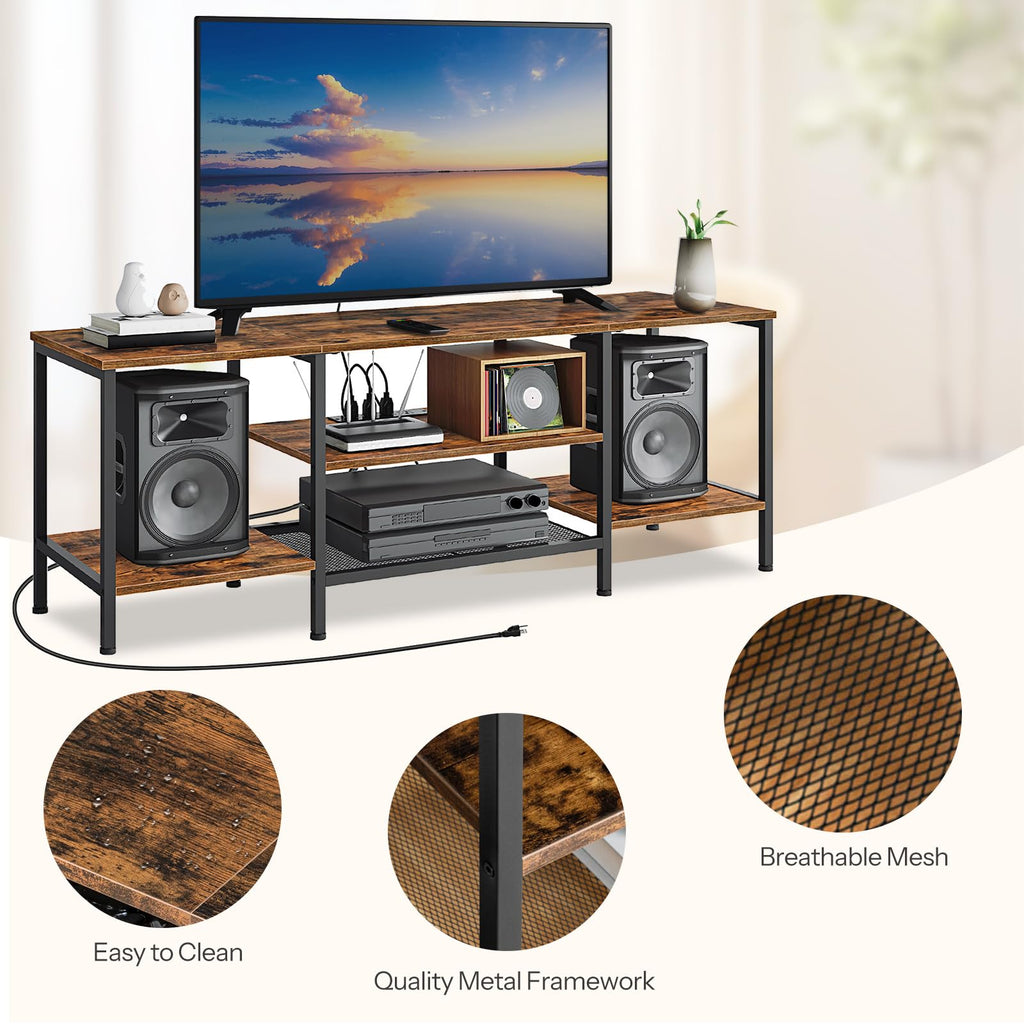 TV Stand with Power Outlets to 65 Inches M1584