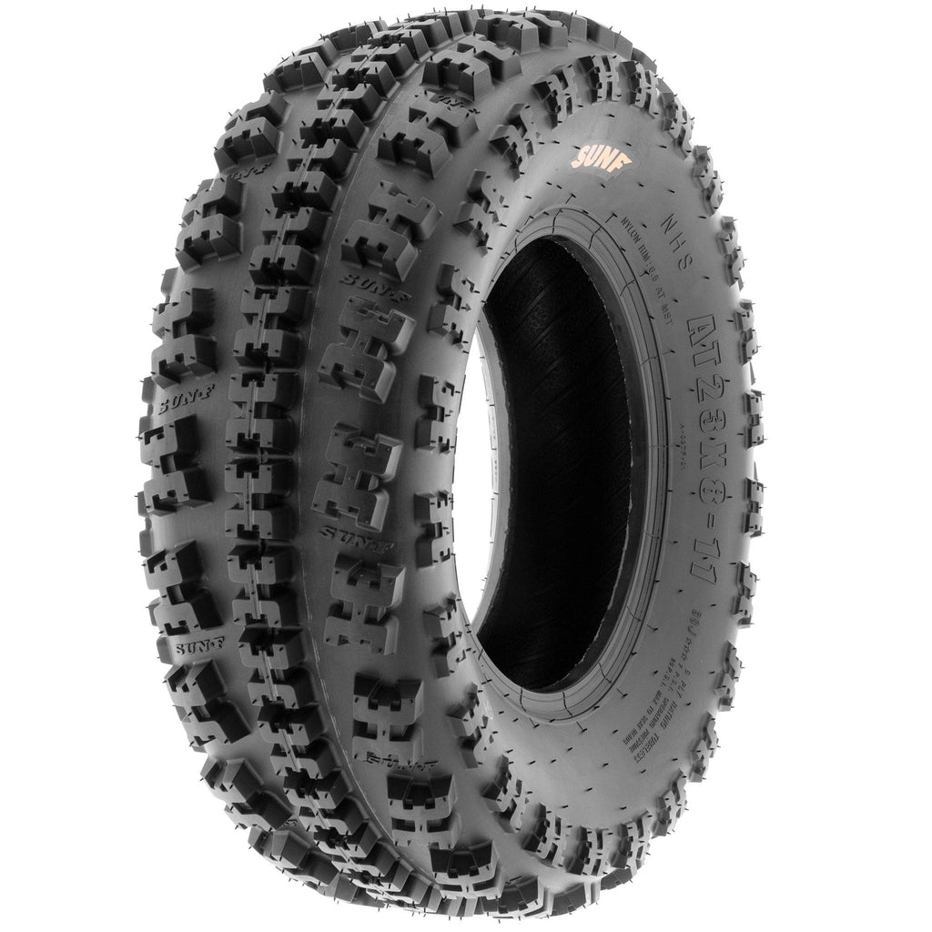 19x7-8 Front & 18x10.5-8 Rear ATV UTV Knobby Sport Tires Set of 4 S7820