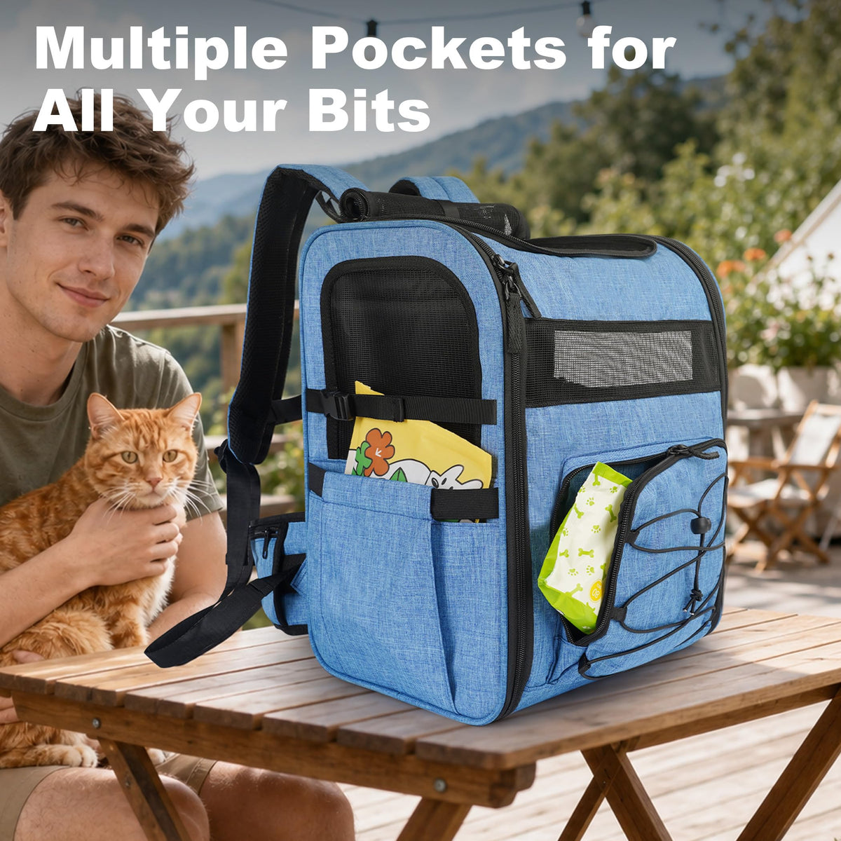 Blue Pet Carrier Backpack K93613