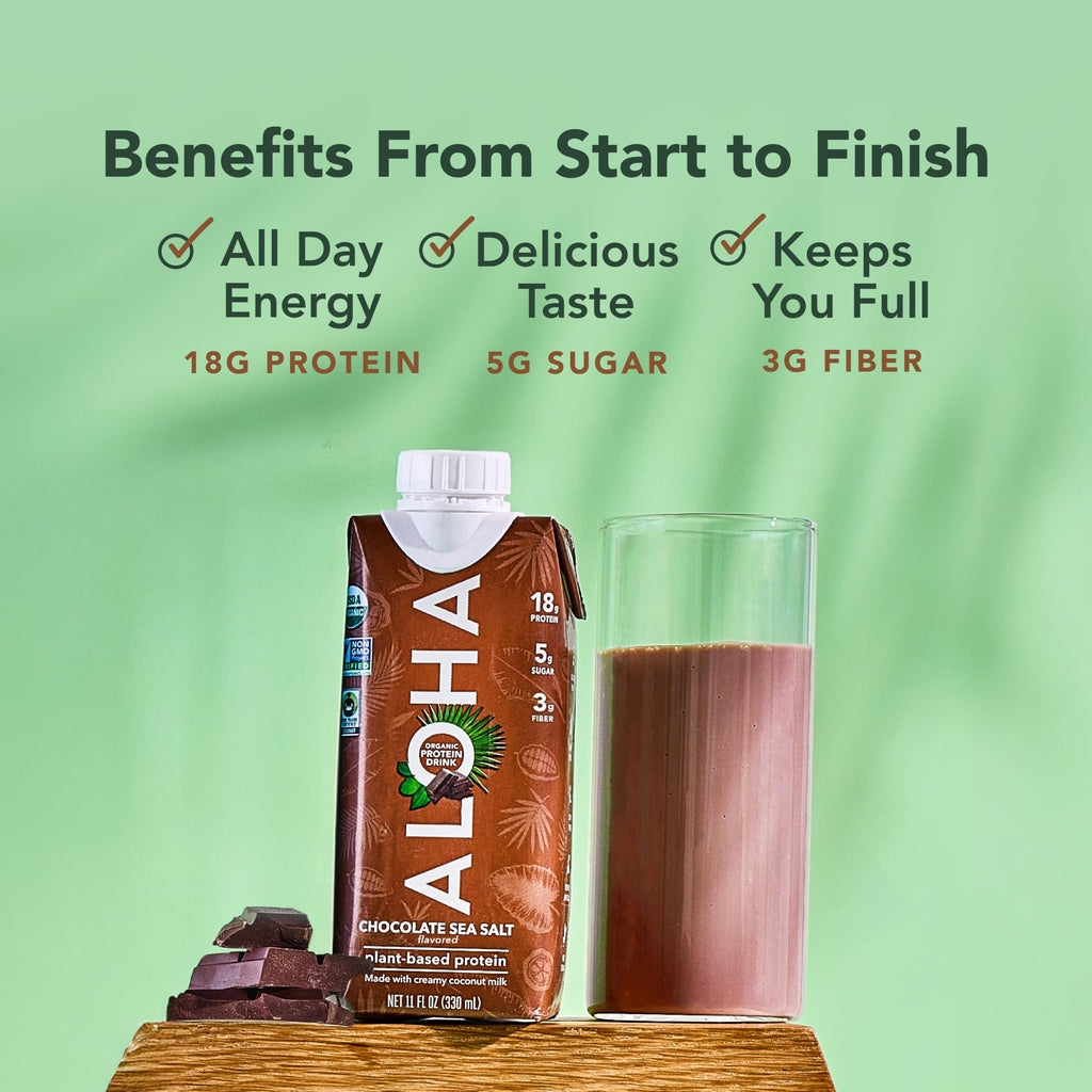 Chocolate Sea Salt Organic Plant Based Protein Drink B705247