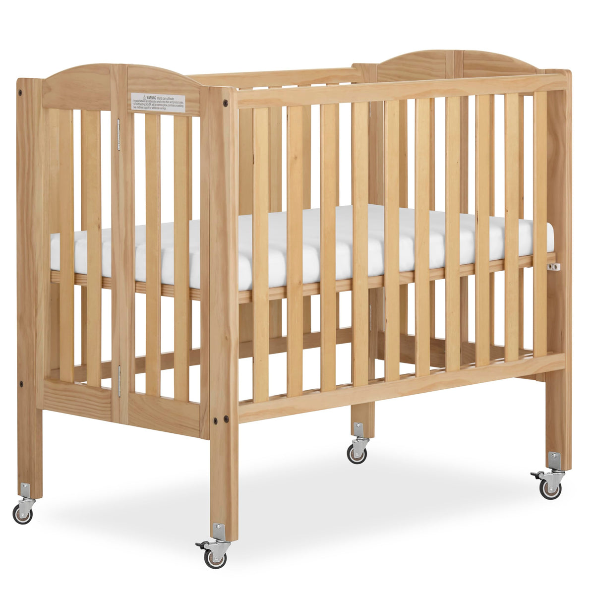 2-in-1 Portable Mini Crib with Mattress X9009