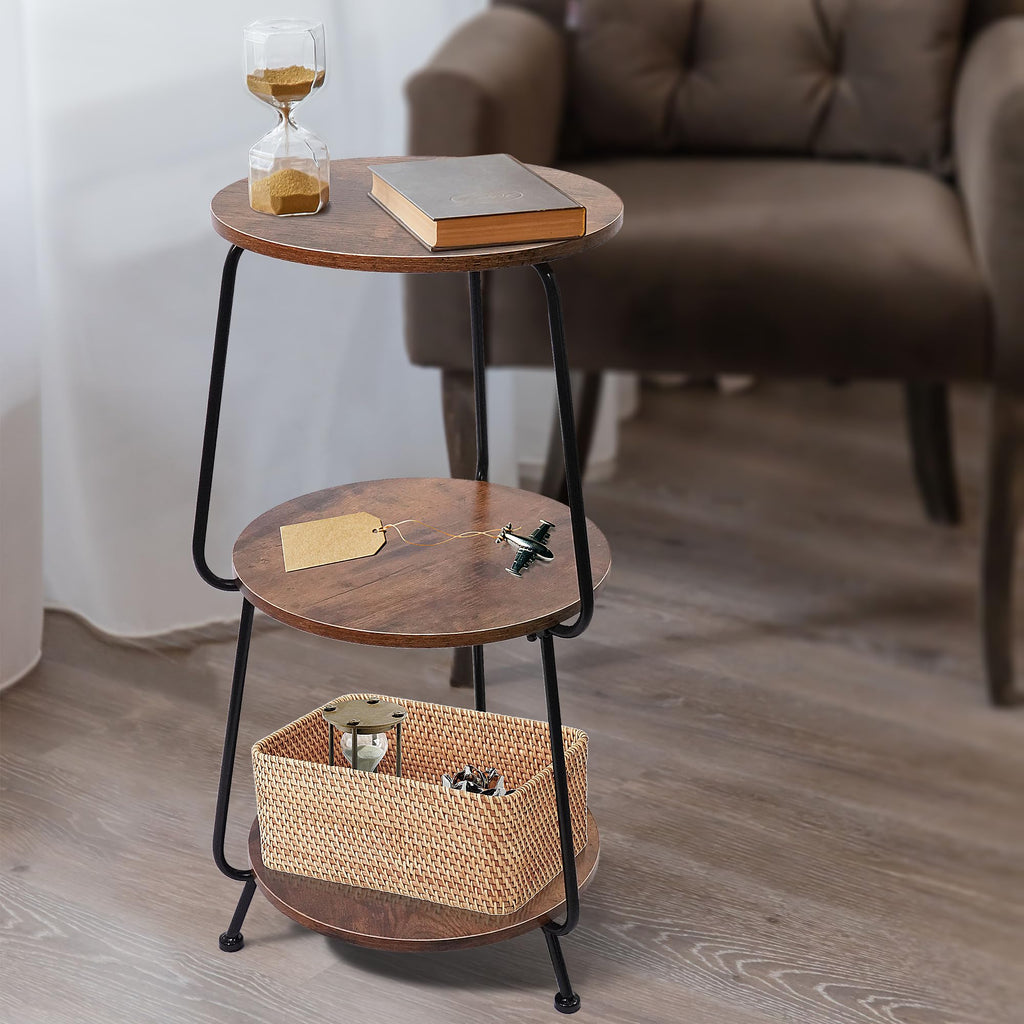 Round 3-Tier Wood Coffee Table D712