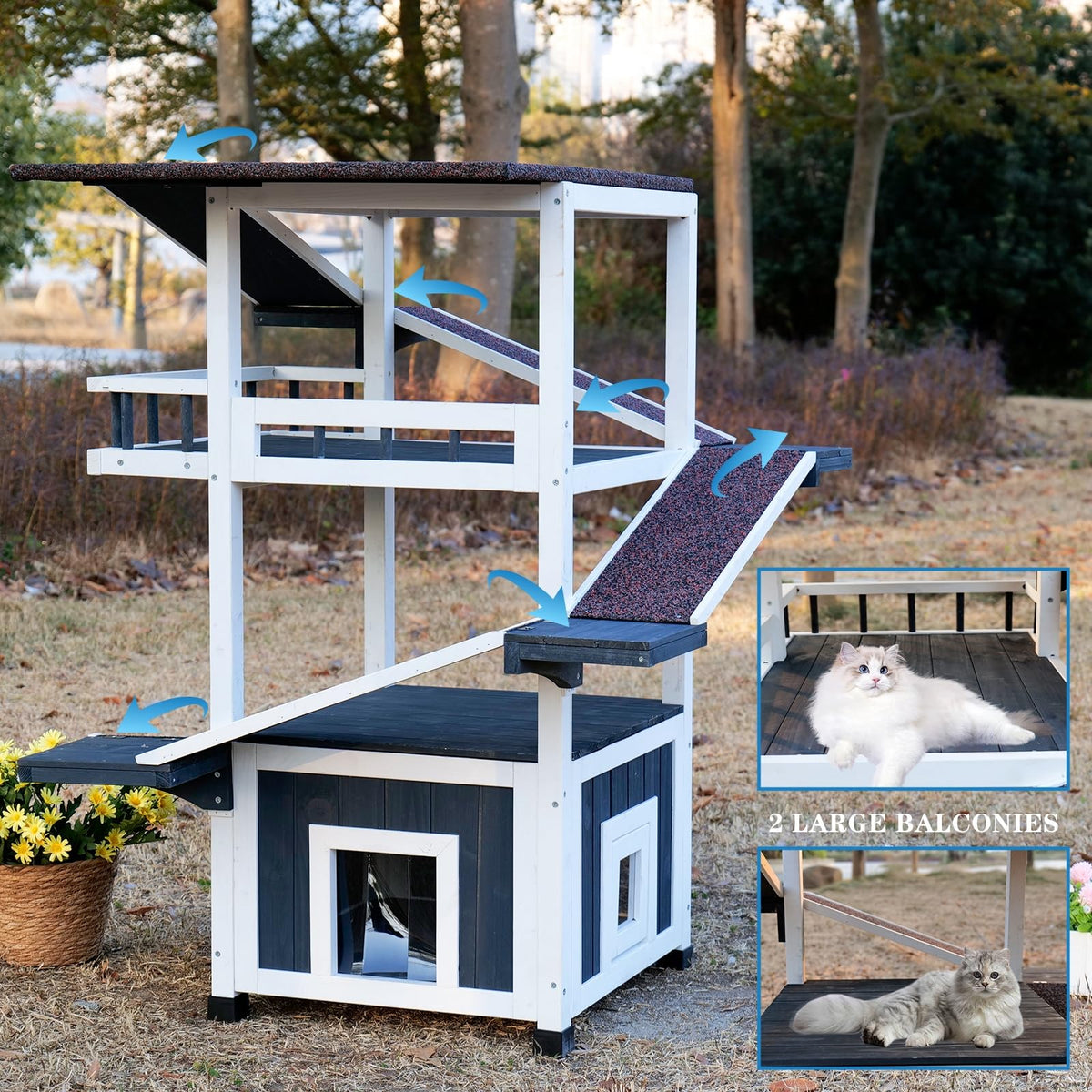 4-Tier Outdoor Cat Tree X8641