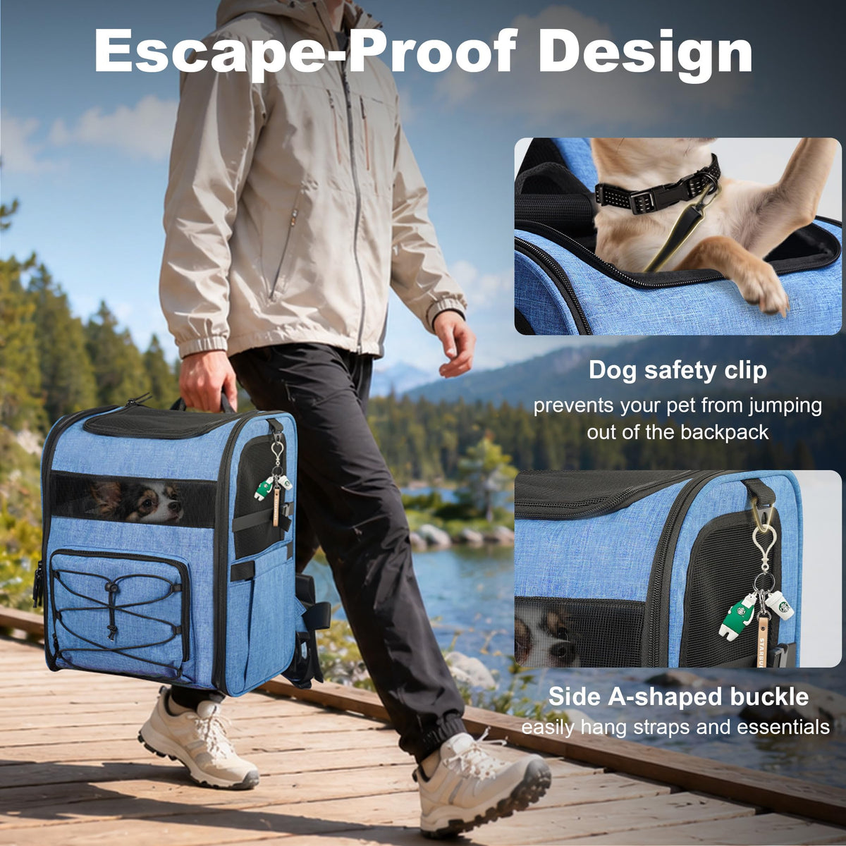 Blue Pet Carrier Backpack K93613