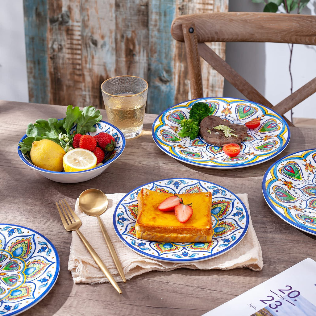 12 Pcs Melamine Dinnerware Set V32252