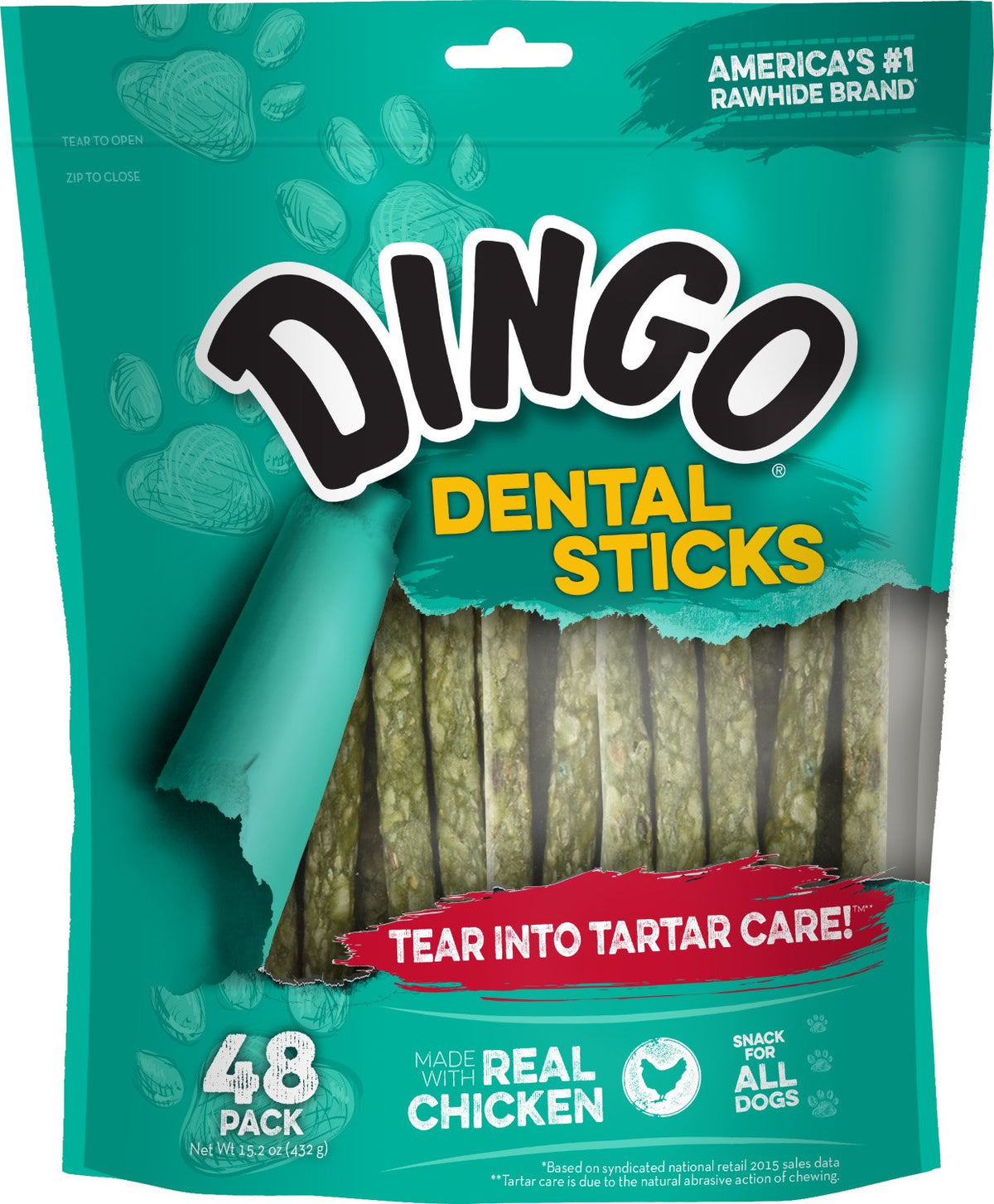 Chicken & Parsley Dental Sticks Dog Treats 48 Count P58732
