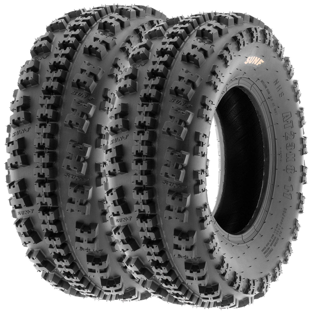 19x7-8 Front & 18x10.5-8 Rear ATV UTV Knobby Sport Tires Set of 4 S7820