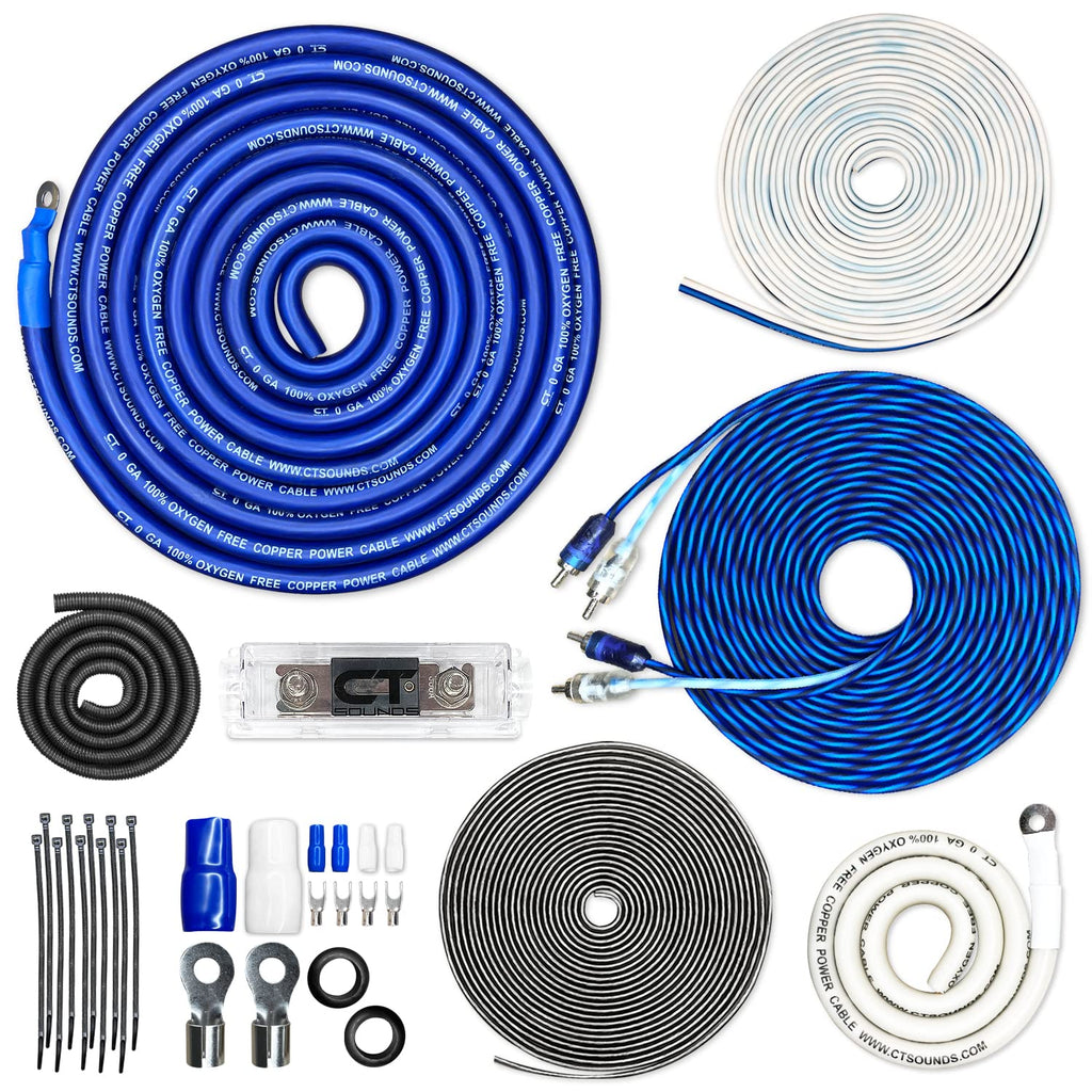 1/0 Gauge OFC Amp Wiring Install Kit P1021