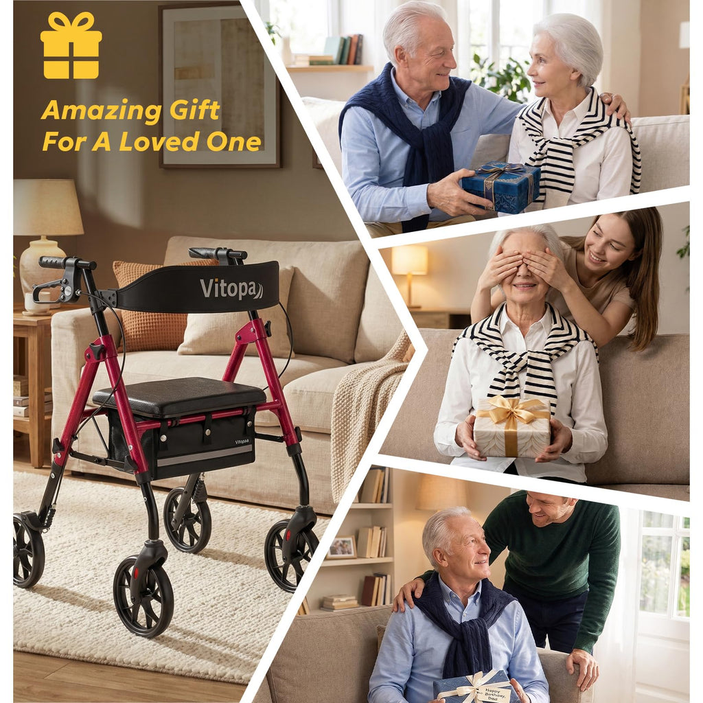 Foldable Rollator with Seat O31885