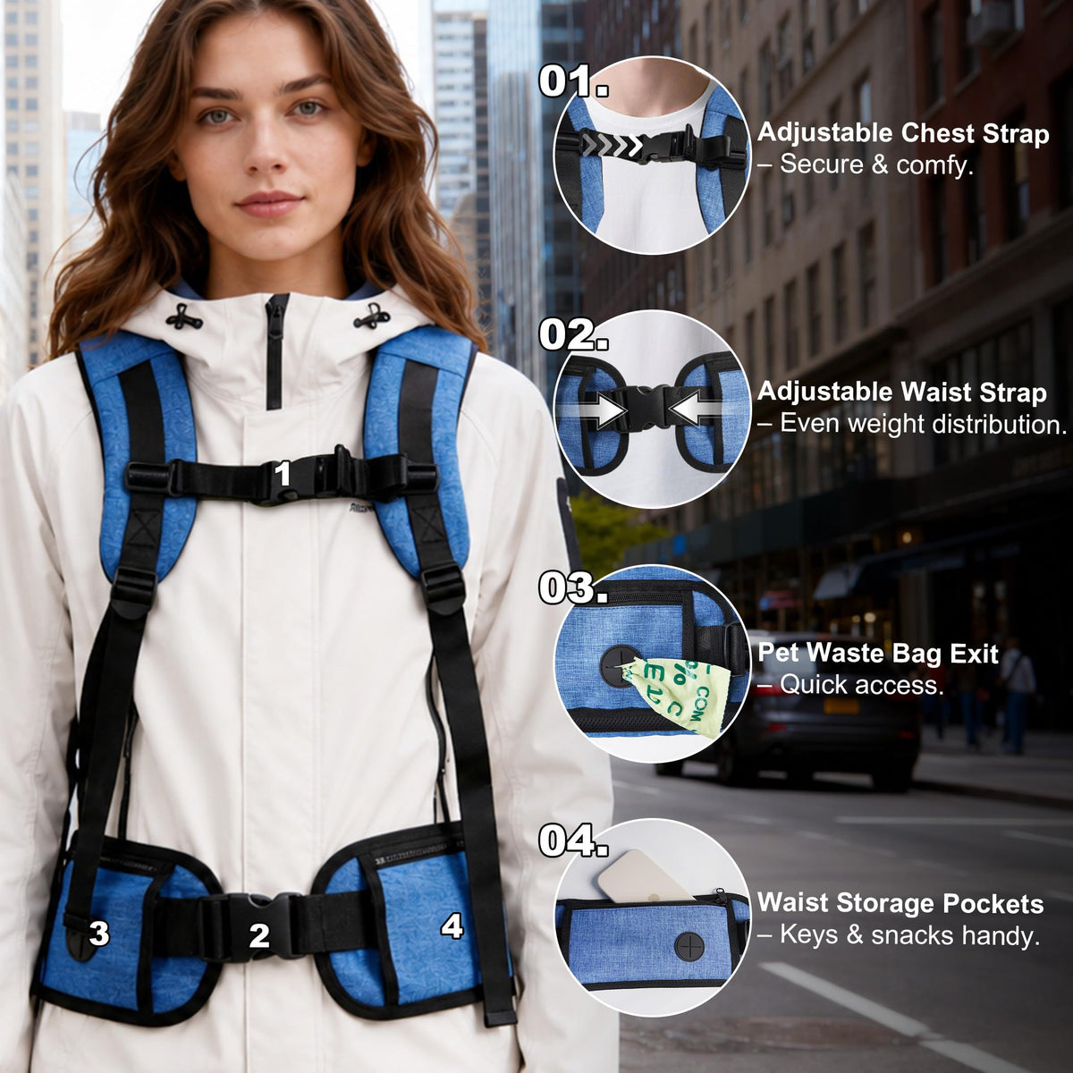Blue Pet Carrier Backpack K93613