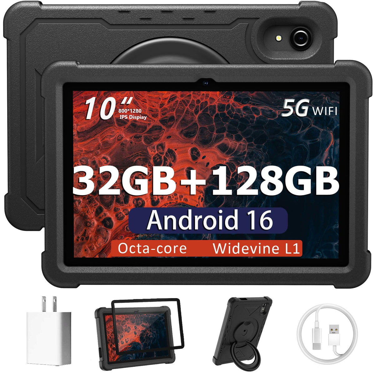 10 Inch Android 16 Tablet 32GB RAM 128GB ROM Y388596