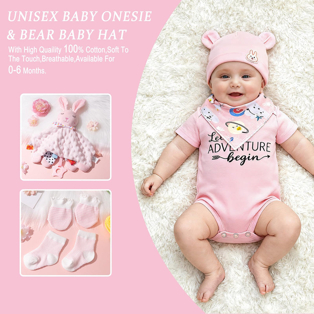 New Mom Gift Basket with Baby Clothes & Tumblers I8962