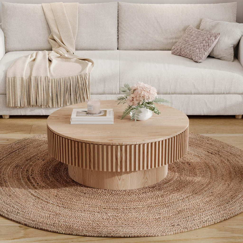 Round Coffee Table with Storage K677181