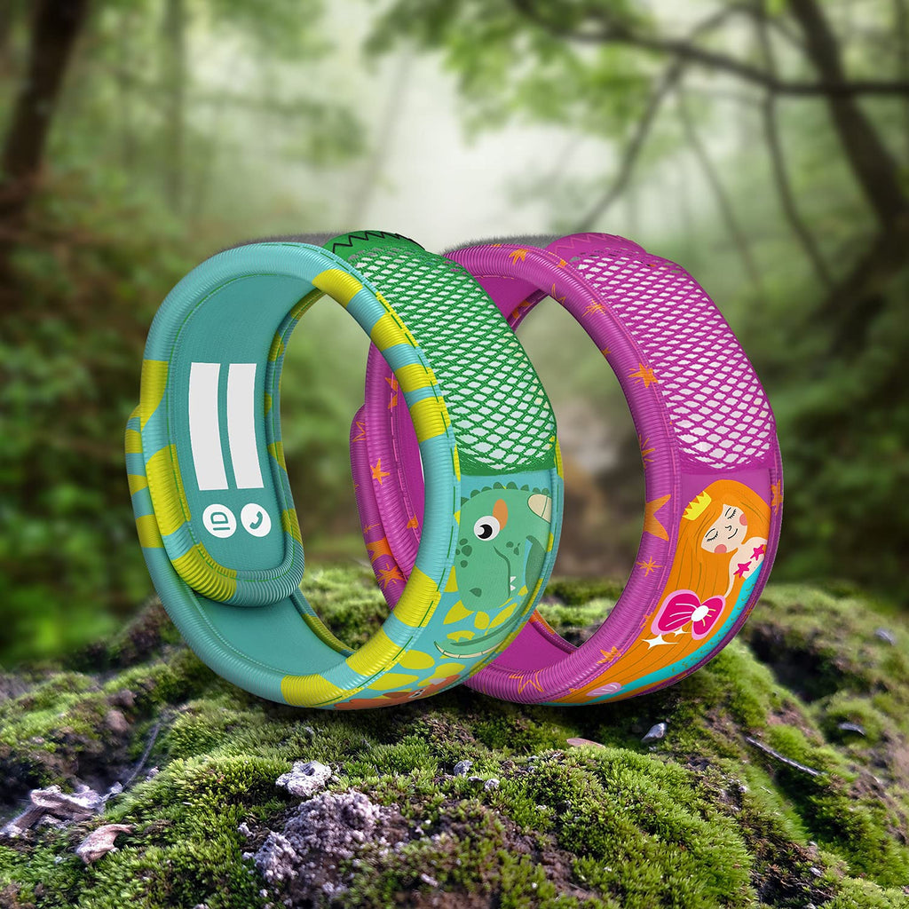 Mosquito Repellent Pack - 2 Kids Wristbands & 2 Refills O66024