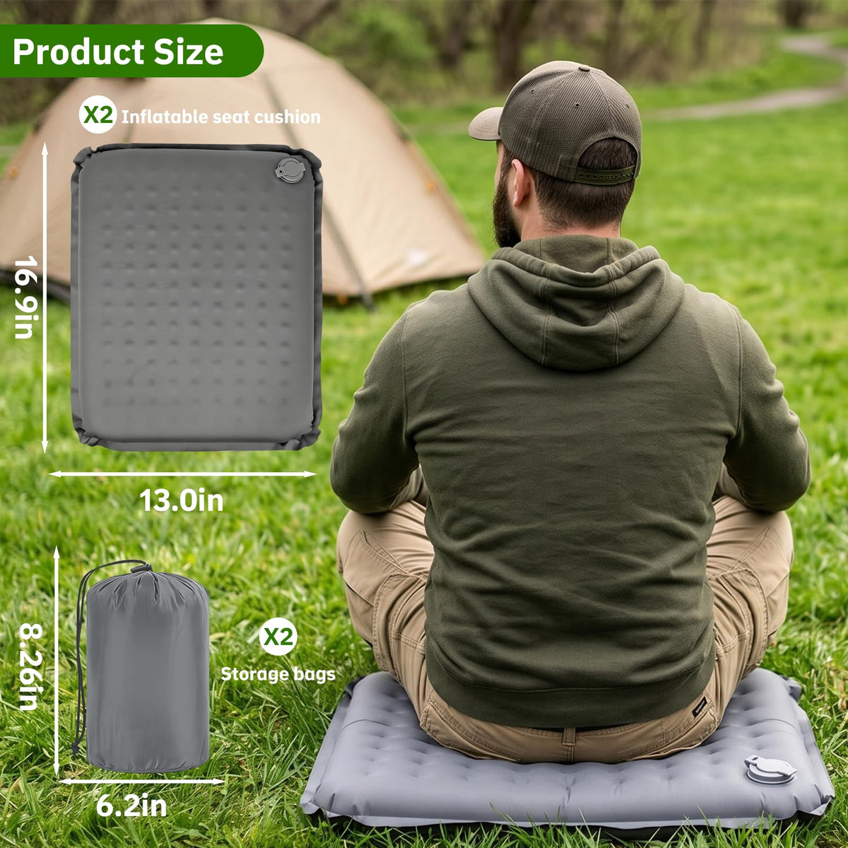 2 Pcs Inflatable Seat Cushion X333729