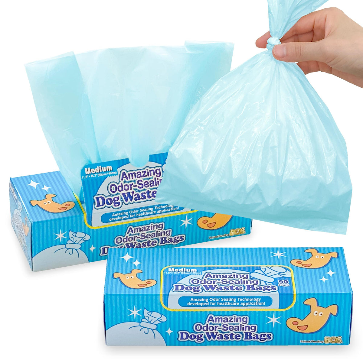 Unscented Dog Poop Bags 180 Count L400