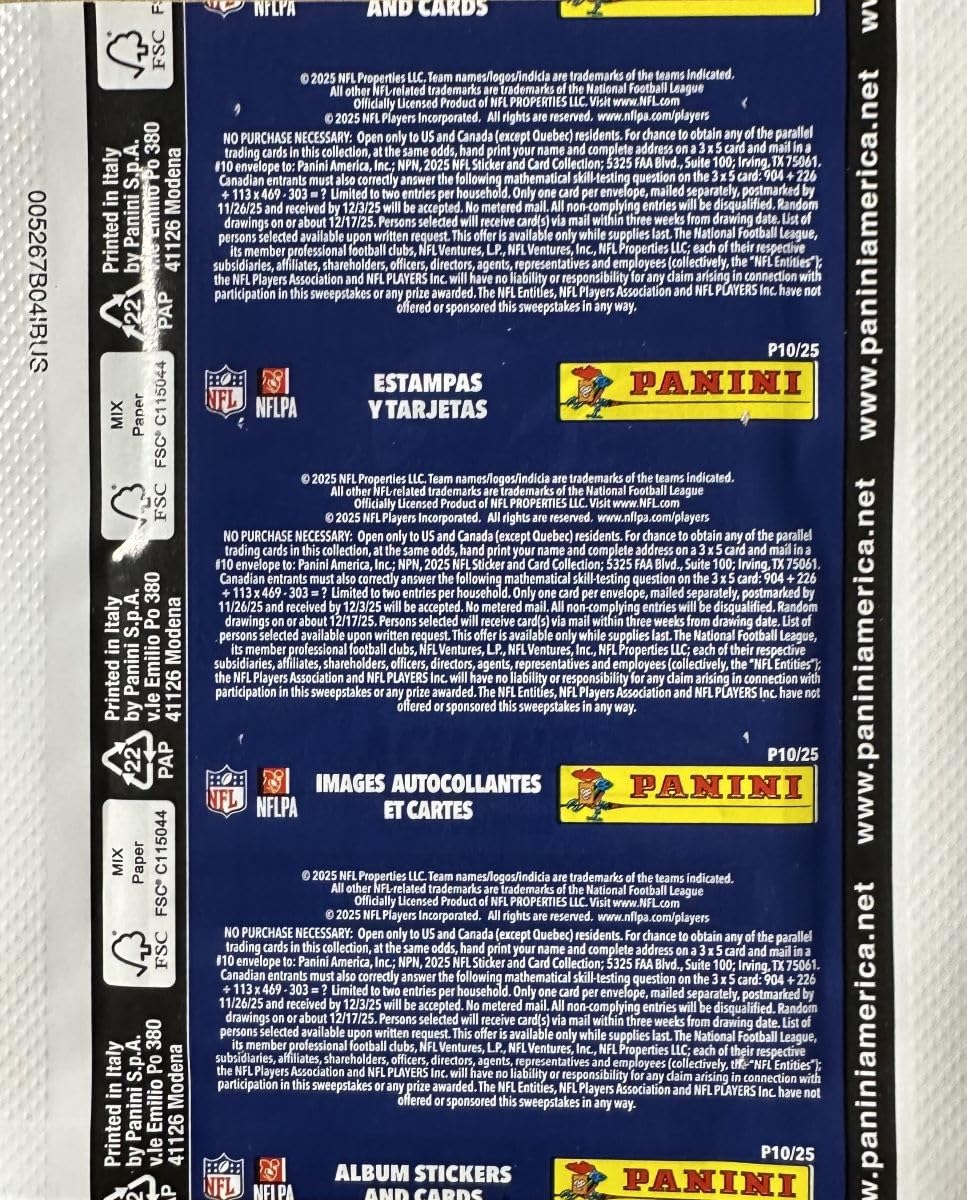 Football Sticker Collection Unopened Box with 50 Packs F5424