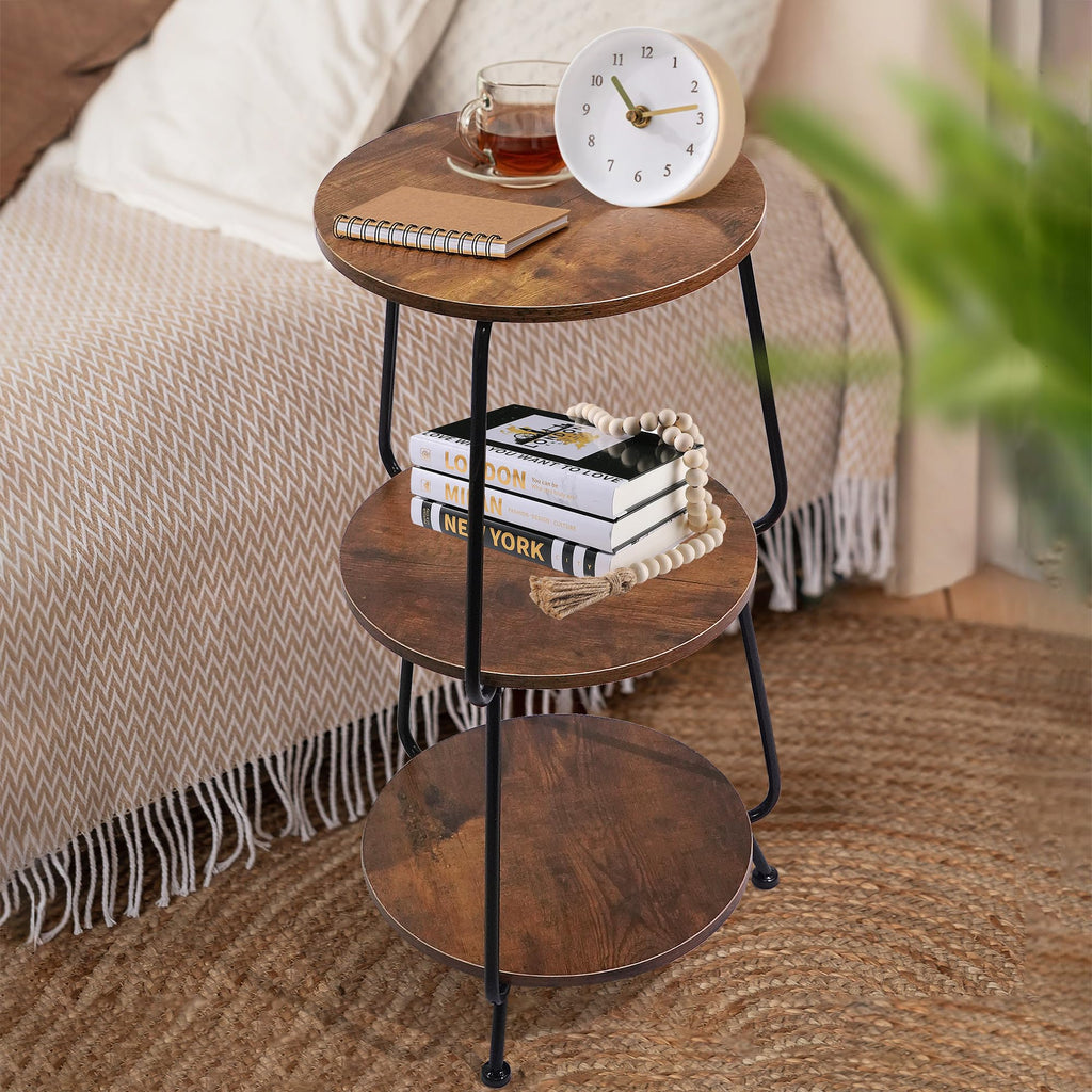 Round 3-Tier Wood Coffee Table D712